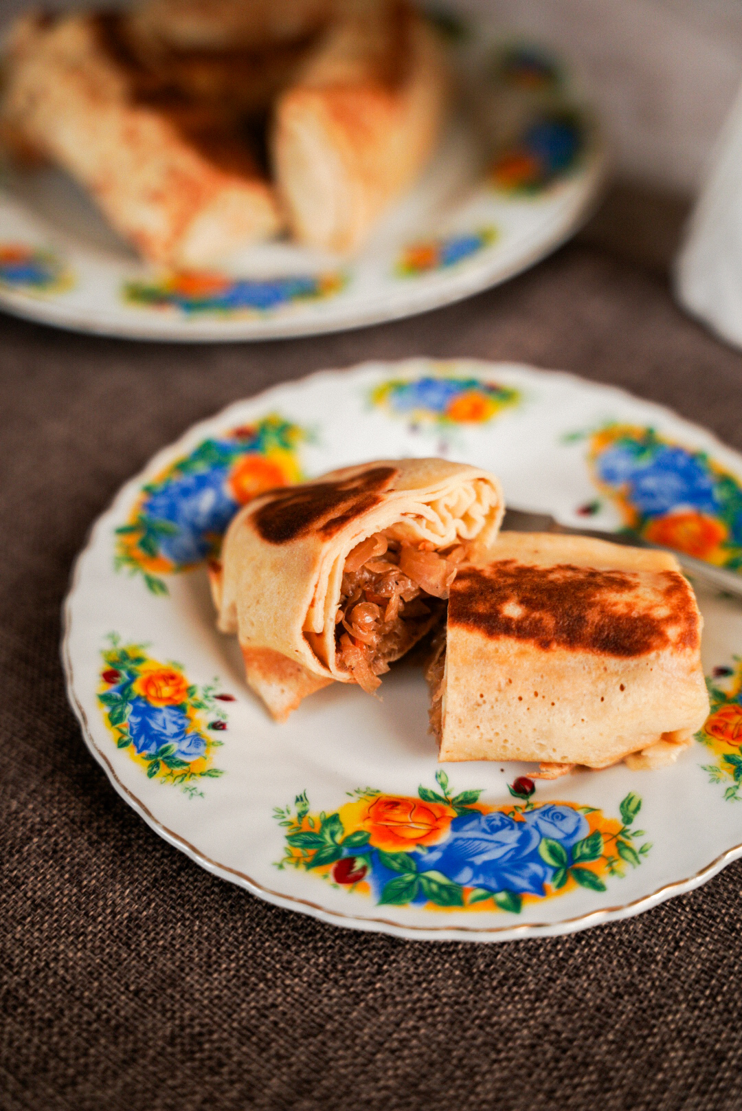 (Gefüllte) Pfannkuchen / Blinis